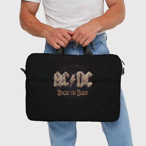 Сумка для ноутбука 3D AC/DC Rock or Bust, цвет 3D печать - фото 5