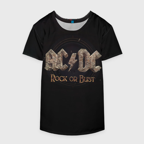 Накидка на куртку 3D AC/DC Rock or Bust, цвет 3D печать - фото 4