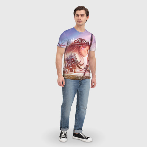 Мужская футболка 3D Элой Horizon Forbidden West de, цвет 3D печать - фото 5