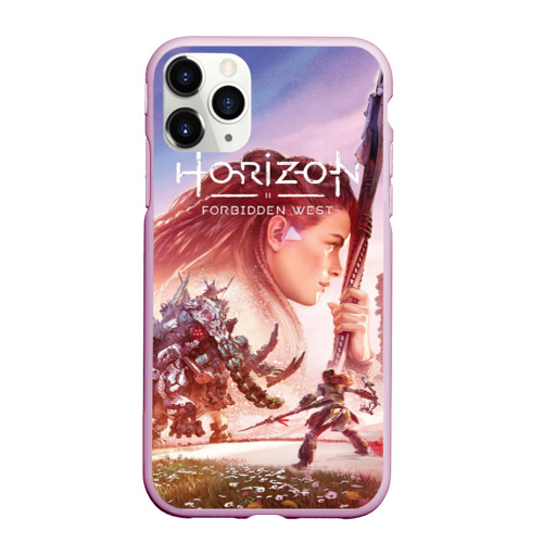 Чехол для iPhone 11 Pro матовый Элой Horizon Forbidden West de, цвет розовый