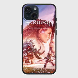 Чехол силиконовый для Apple iPhone 15 матовый Элой Horizon Forbidden West de