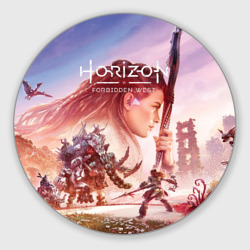 Круглый коврик для мышки Элой Horizon Forbidden West de