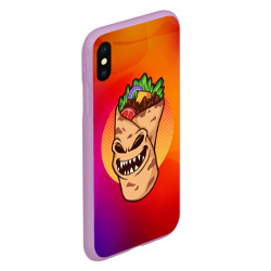 Чехол для iPhone XS Max матовый Шаурма - зомби - фото 2