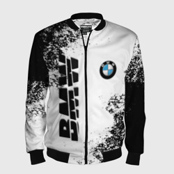Мужской бомбер 3D BMW БМВ разрезанное лого