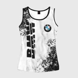 Женская майка 3D BMW БМВ разрезанное лого