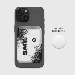 Картхолдер Magsafe магнитный BMW БМВ разрезанное лого - фото 2