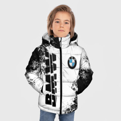 Зимняя куртка для мальчиков 3D BMW | БМВ РАЗРЕЗАННОЕ ЛОГО - фото 2