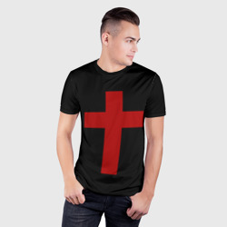 Мужская футболка 3D Slim Красный Крест - фото 2