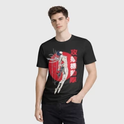 Мужская футболка 3D Призрак в доспехах подключение кабелями - фото 2