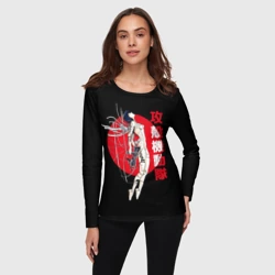 Женский лонгслив 3D Призрак в доспехах подключение кабелями - фото 2