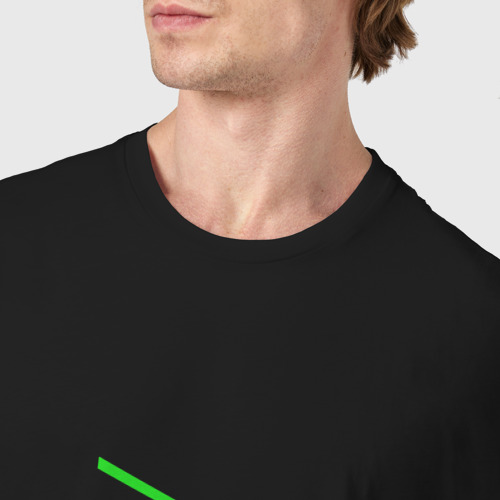 Мужская футболка хлопок Command Prompt, цвет черный - фото 6