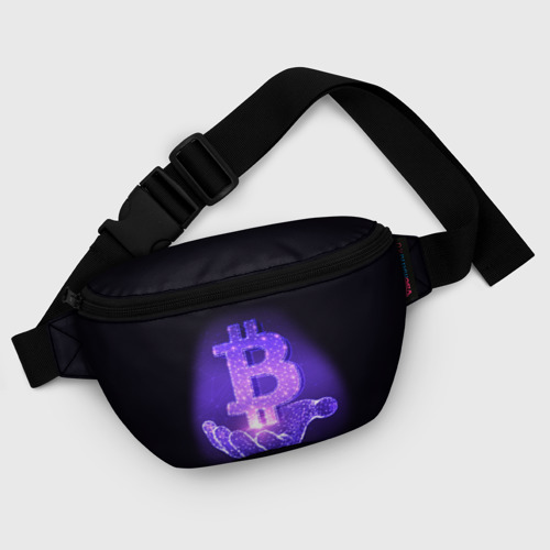 Поясная сумка 3D Bitcoin IN hand биткоин - фото 6