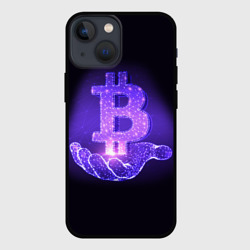 Чехол для iPhone 13 mini Bitcoin IN hand биткоин