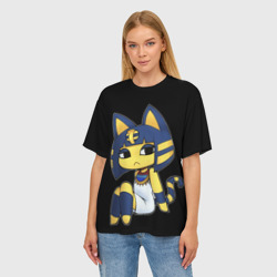 Женская футболка oversize 3D Анка Ankha - фото 2