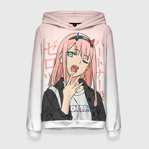 Женская толстовка 3D Zero Two Darling in the Franxx, цвет 3D печать