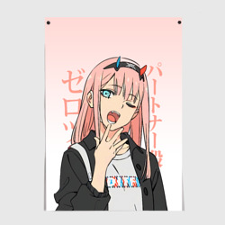 Постер Zero Two Darling in the Franxx