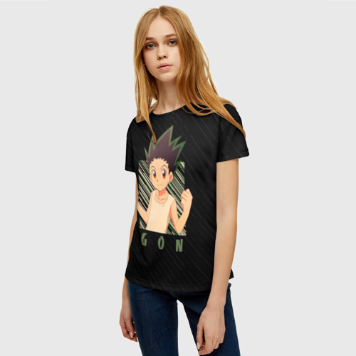Женская футболка 3D с принтом Гон Фрикс Охотник x охотник, фото на моделе #1
