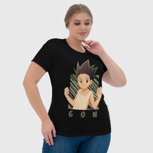 Женская футболка 3D с принтом Гон Фрикс Охотник x охотник, фото #4