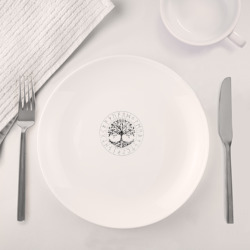 Набор: тарелка + кружка Иггдрасиль | Yggdrasil | Руны (Z) - фото 2
