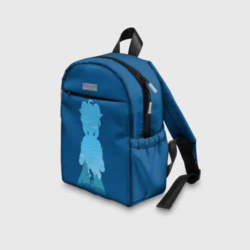 Детский рюкзак 3D с принтом ГАНЬ ЮЙ | GANYU | ГЕНШИН, вид сбоку #3