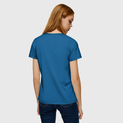 Женская футболка 3D с принтом ГАНЬ ЮЙ | GANYU | ГЕНШИН, вид сзади #2