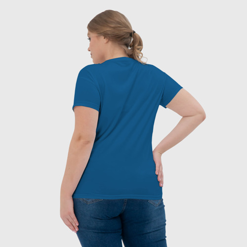 Женская футболка 3D с принтом ГАНЬ ЮЙ | GANYU | ГЕНШИН, вид сзади #2