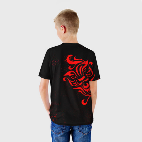 Детская футболка 3D Казутора Ханемия вальхалла, цвет 3D печать - фото 4