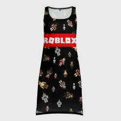 Платье-майка 3D Roblox pattern Роблокс