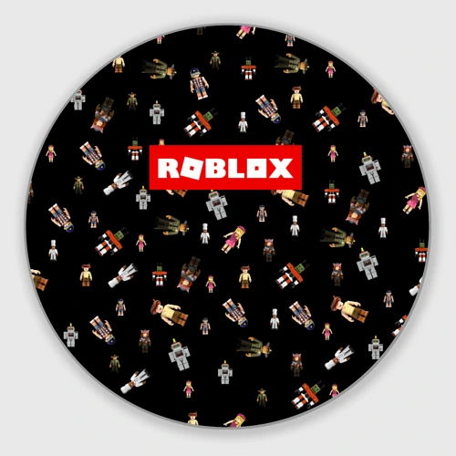 Круглый коврик для мышки Roblox pattern Роблокс