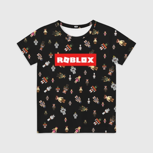 Детская футболка 3D Roblox pattern Роблокс