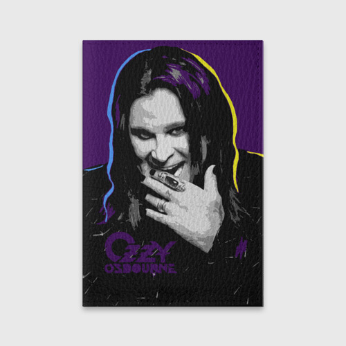 Обложка для паспорта матовая кожа Ozzy Osbourne, Оззи Осборн, цвет фиолетовый