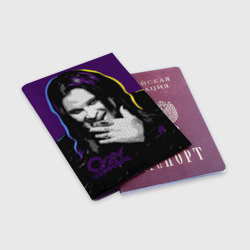 Обложка для паспорта матовая кожа Ozzy Osbourne, Оззи Осборн - фото 2