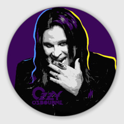 Круглый коврик для мышки Ozzy Osbourne, Оззи Осборн