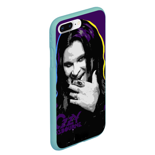 Чехол для iPhone 7Plus/8 Plus матовый Ozzy Osbourne, Оззи Осборн, цвет мятный - фото 3