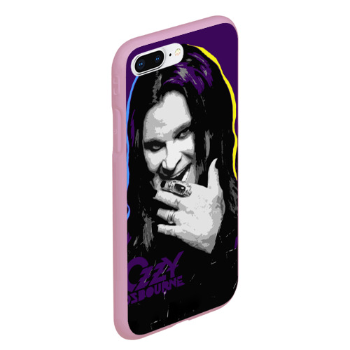 Чехол для iPhone 7Plus/8 Plus матовый Ozzy Osbourne, Оззи Осборн, цвет розовый - фото 3