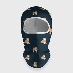 Балаклава 3D Шиба ину паттерн