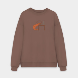 Мужской свитшот oversize без начеса хлопок Shrimp - programmer