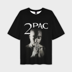 Мужская футболка oversize 3D Tupac