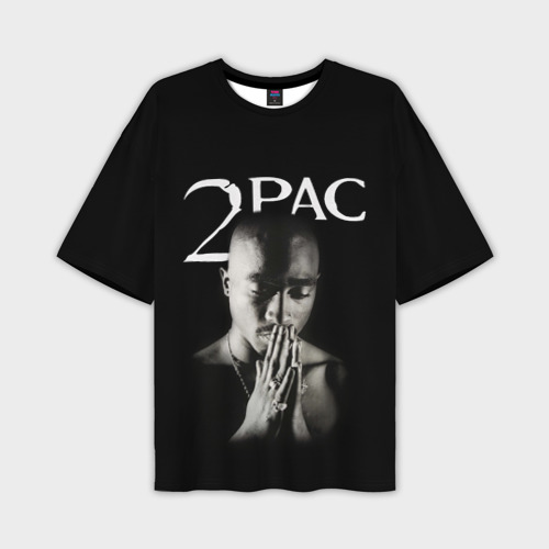 Мужская футболка oversize 3D Tupac