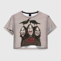 Женская футболка Crop-top 3D Ozzy Osbourne