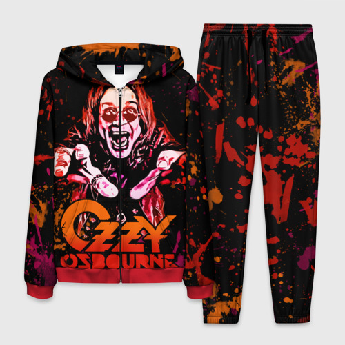 Мужской 3D костюм с принтом Ozzy Osbourne, вид спереди #2