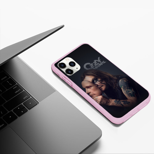 Чехол для iPhone 11 Pro Max матовый Ozzy Osbourne, цвет розовый - фото 5