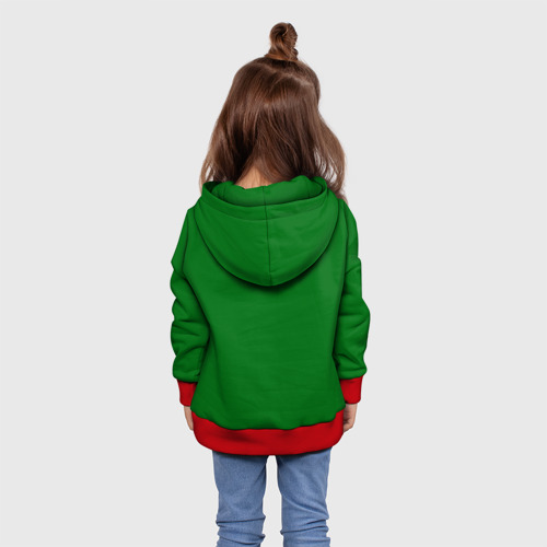Детская толстовка 3D Пограничник, цвет красный - фото 5