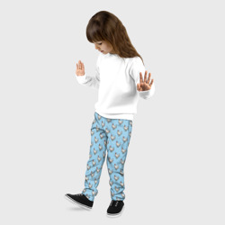 Детские брюки 3D Белая курочка паттерн - фото 2