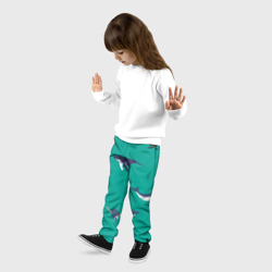 Детские брюки 3D Нарвал, киты, касатка паттерн - фото 2