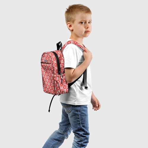 Детский рюкзак 3D с принтом Алатырь, вид сзади #1