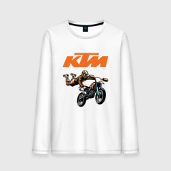 Мужской лонгслив хлопок KTM мотокросс