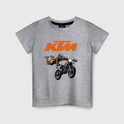 Детская футболка хлопок KTM мотокросс
