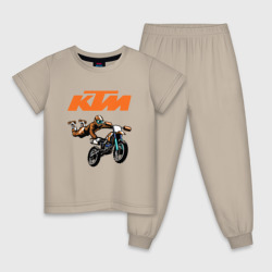 Детская пижама хлопок KTM мотокросс