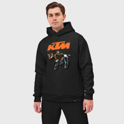 Мужской костюм oversize хлопок KTM мотокросс - фото 2